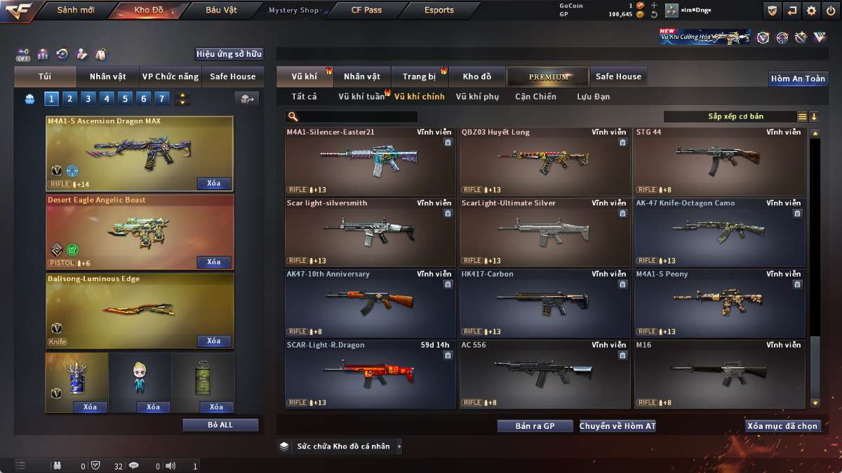 shop acc cf uy tin gia re